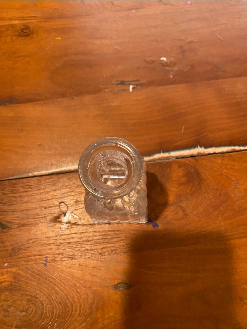 Clear Glass Decorative Bud Vase